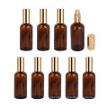 100ml / 3.4 oz. Amber Glass Spray Bottle with Atomizer, Fine Mist Spray, Refillable Container for Perfume